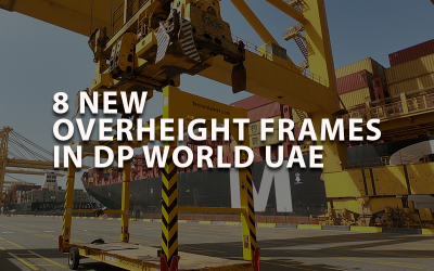 TEC CONTAINER SUPPLY 8 NEW OVER HEIGHT FRAMES IN DP WORLD UAE